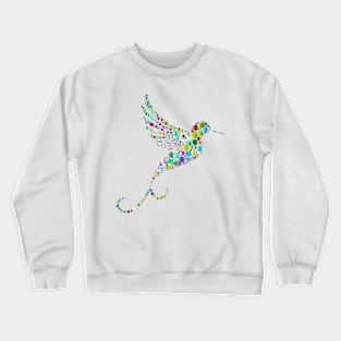 Hummingbird in colourful prismatic design 2 Crewneck Sweatshirt